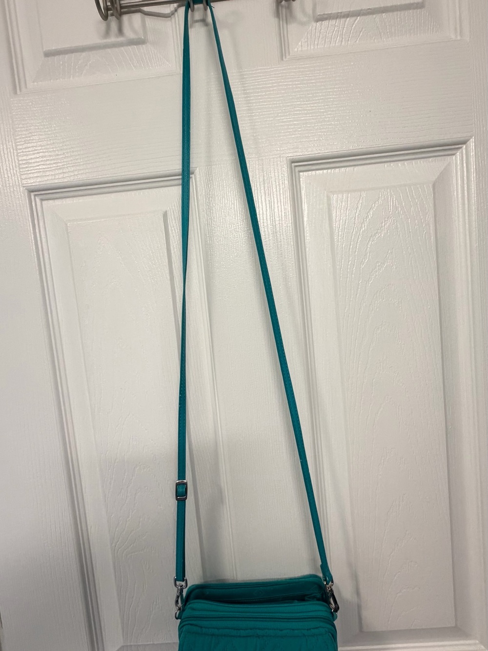 Vera Bradley Teal Quilted Crossbody with Adjustable Strap